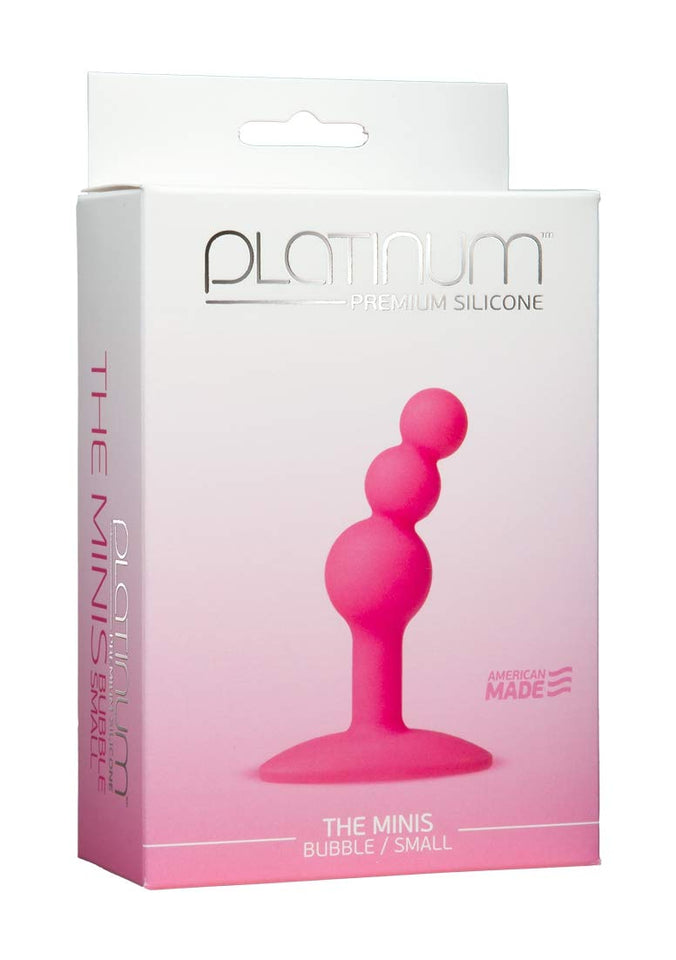 Doc Johnson Platinum Premium Silicone  The Minis  Bubble  Small  30 In Long And 09 In Wide  Butt Plug  Petite Anal Toy