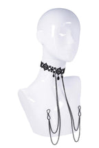 SS S&M Lace Collar with Nipple Ties