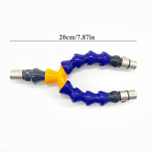 TenFruit 3XLR to Double 3XLR Adapter with Flexible Rods Sex Machine Attachment Double Penetration for 3XLR Connector Dildos Mast