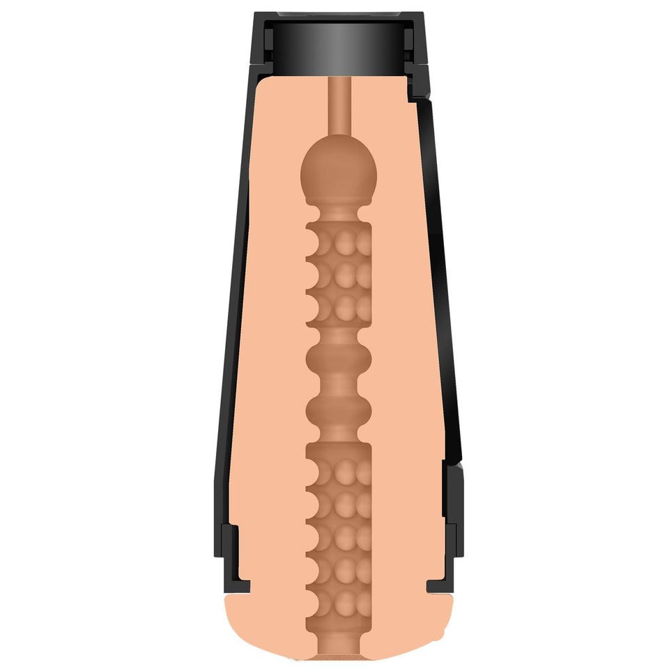 Doc Johnson Main Squeeze - Remy Lacroix - Squeeze Plate For Precise Pressure - Twist End Cap To Control Suction - Discreet Premium Stroker - Male Masturbator