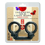 Japanese Silk Love Rope Wrist Cuffs, Black