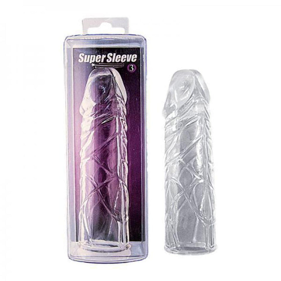 Nasstoys Super Penis Sleeve Clear - Add Both Girth And Length Instantly (5.25 Inch - Sleeve 3)