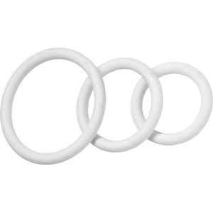 Spartacus Nitrile Cock Ring Set - White
