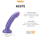 Tantus Sex/Adult Toys Acute Dildo - 100% Utra-Premium Flexible Silicone Harness Compatible, Realistic, G-Spot & P-Spot Stimulati