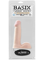 Basix 6'' Vibrating Dong, Flesh