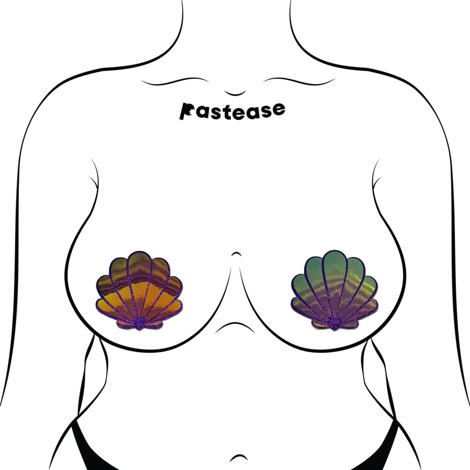 Pastease Seashell Opalescent Purple & Gold