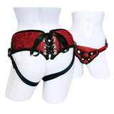 Curvy Sunset Lace Corsette Strap On