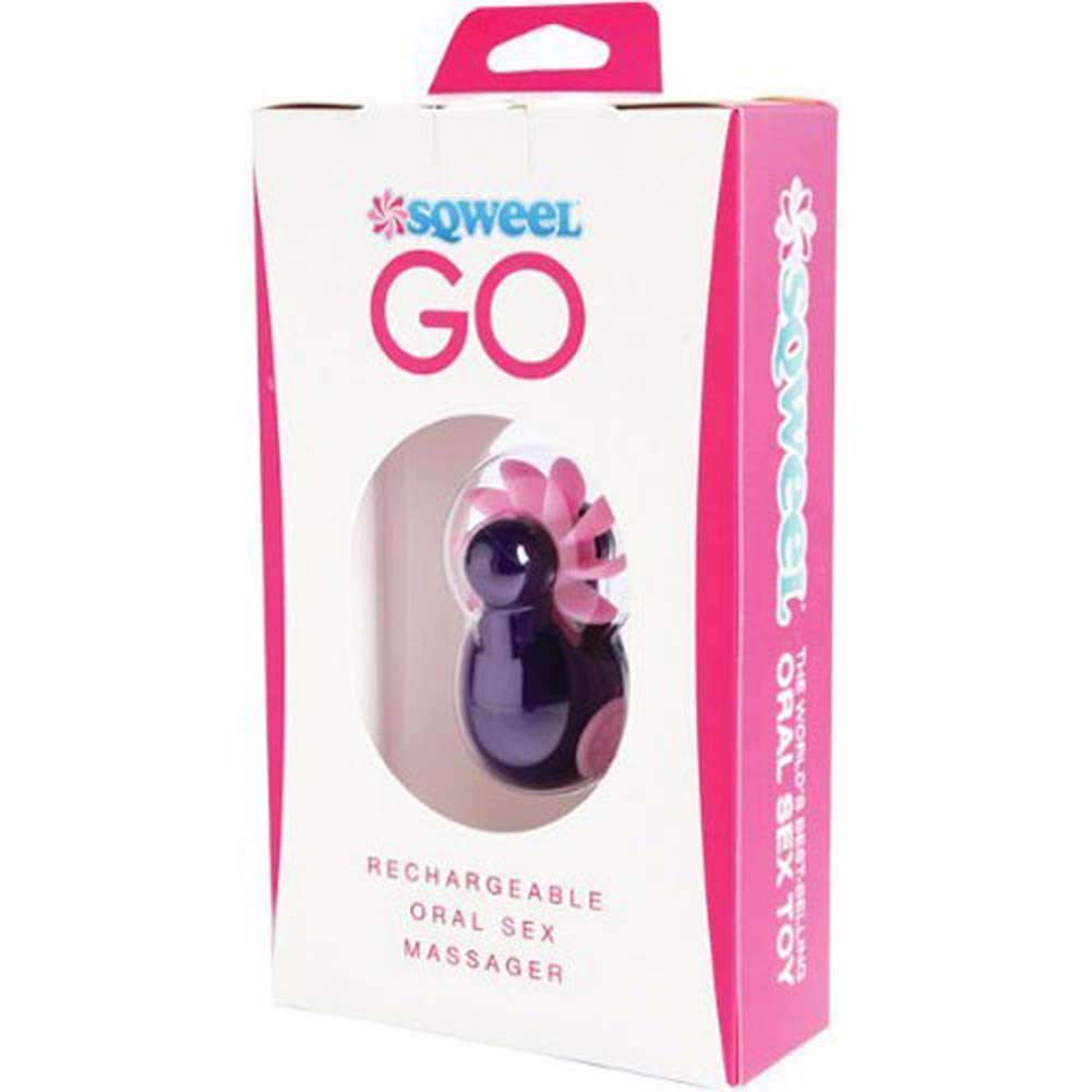 Lovehoney Purple Sqweel Go Rechargeable Masturbator For Women - Silicone - 100% Waterproof