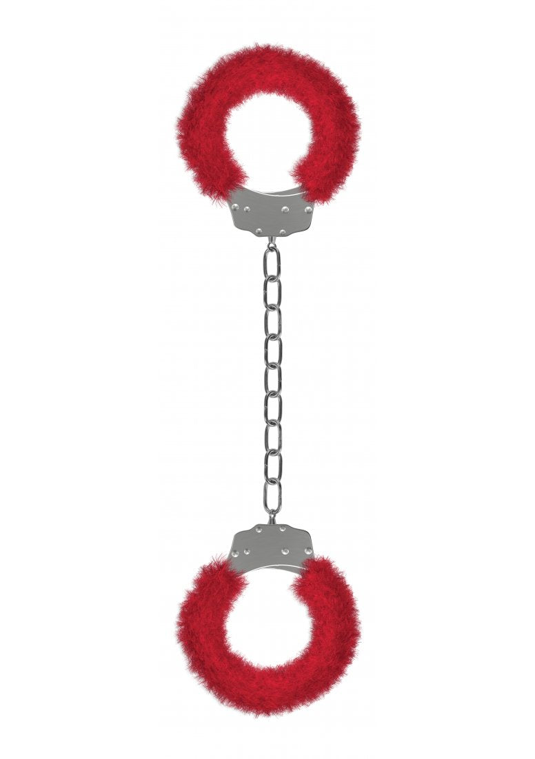 Beginner'S Legcuffs Furry Red