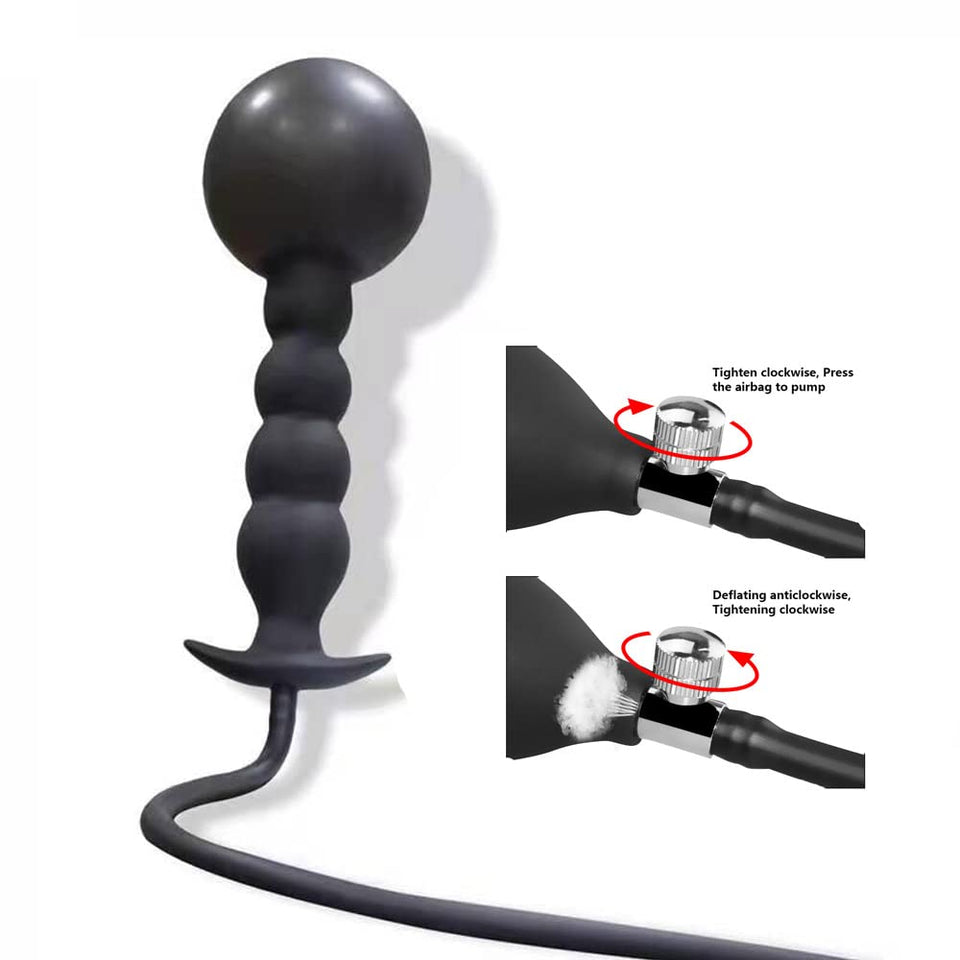 xofoco Expansion Diameter 1.2'' to 4.7'' Sex Dildo Butt Plug Inflatable Anal Plug Silicone Expand Dildo Anal Toys Anal Sex Toys,