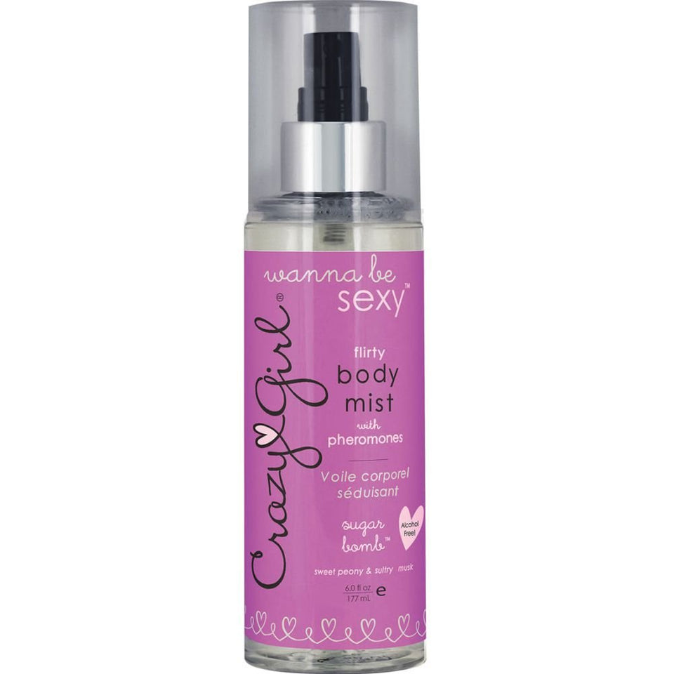 (D) Crazy Girl Sexy & Flirty Pheromone Body Mist Sugar Bomb 6 Oz