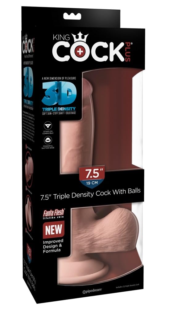 King Cock Plus 7.5 Triple Density Cock with Balls