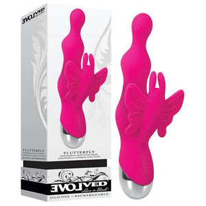 (D) Flutterfly Pink Butterfly Vibrator