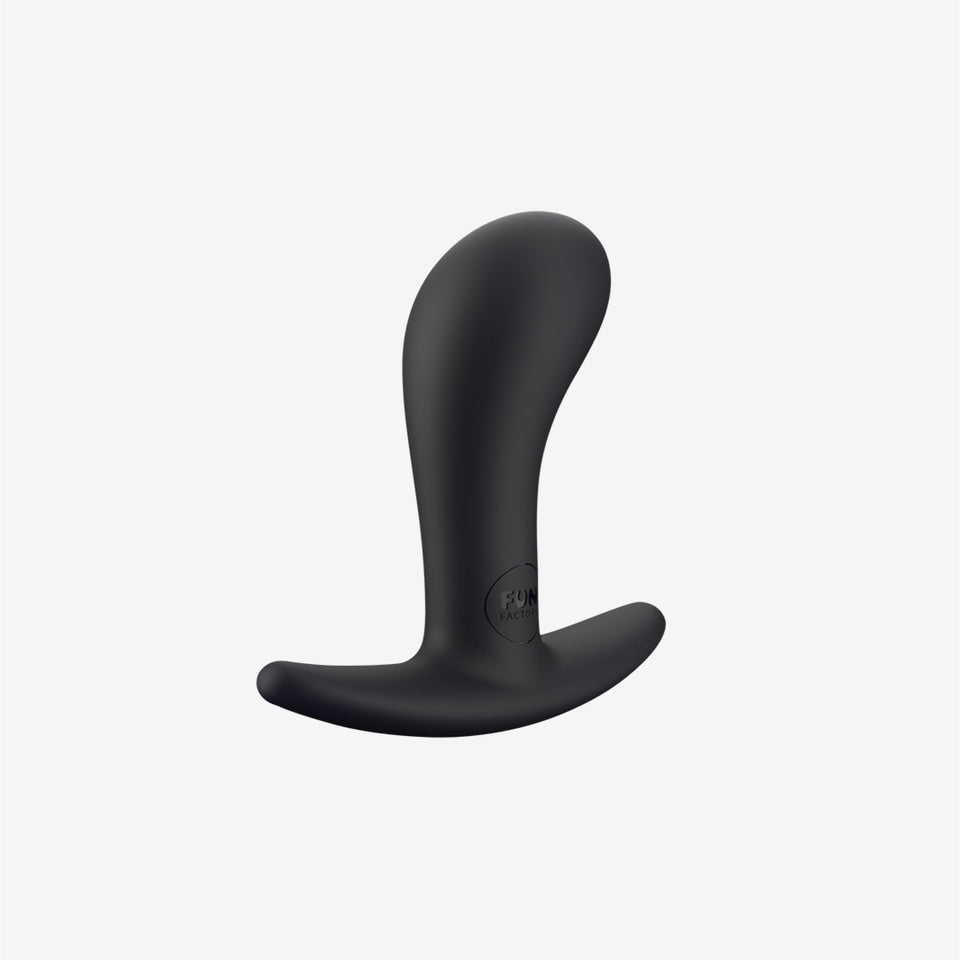 Fun Factory Adult Toys  Bootie Butt Plug Sex Toy  Curved Anal Plug Adult Toy  Sex Toys For Women  Men   Couples Small Black