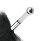 Feather Tickler Multi-Function Cosplay Feather Teaser Small Anal Plug Stainless Steel Butt Plug Skin Stimulator Restraint Kit SM