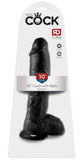 King Cock - 10In Cock W/ Balls Black