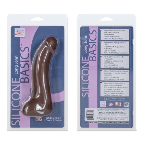 California Exotic Novelties Silicone Basics Long John, Brown
