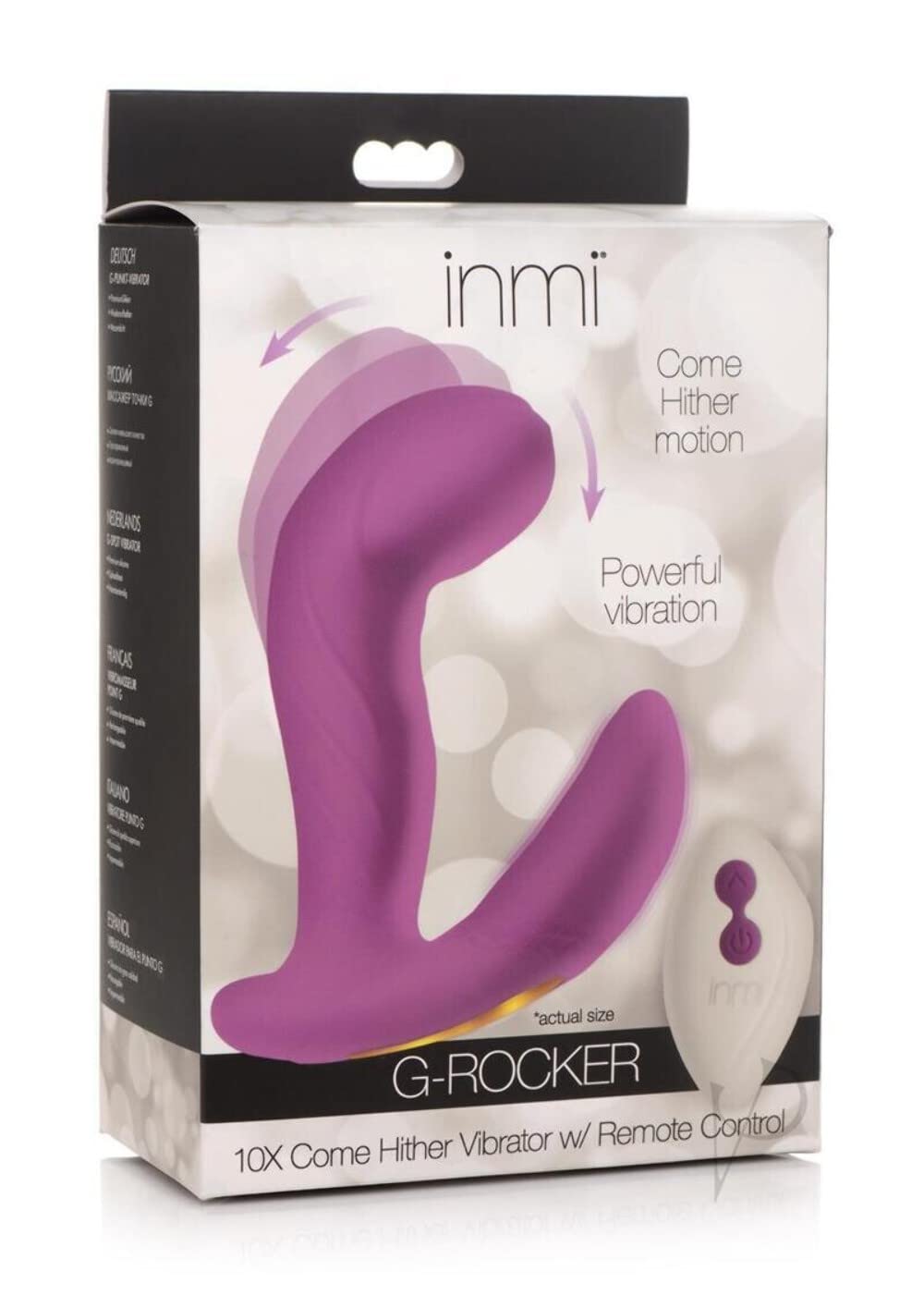 Inmi G-Rocker 10X Come Hither Silicone Vibrator with Remote Control