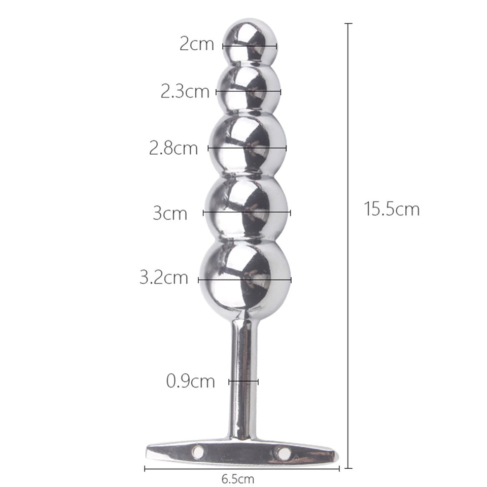 Metal Anal Opening Device Beads Anal Expansion Tool Metal Anal Plug Sex Toy
