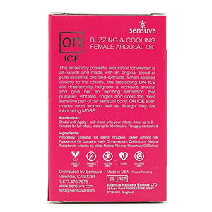 Sensuva On Ice Buzzing And Cooling Female Arousal Oil, 0.17 Ounce