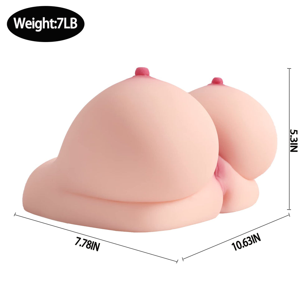 Sex Doll Male Masturbator Stroker Sex Toys for Men with Vagina Anal Breast Sex, 3-in-1 Realistic Sex Doll Torso Pocket Pussy Adu