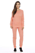 Just Love 95862-Coral-M Womens Thermal Underwear Pajamas Set Base Layer Thermals
