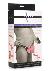 (D) STRAP U 28X DOUBLE DIVA 1. DOUBLE DILDO W/ HARNESS PINK