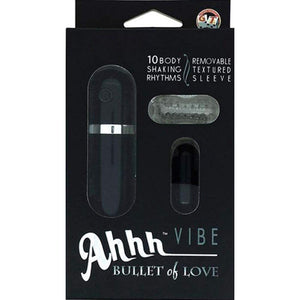 Ahhh Vibe Bullet of Love Remote Control Bullet  Black