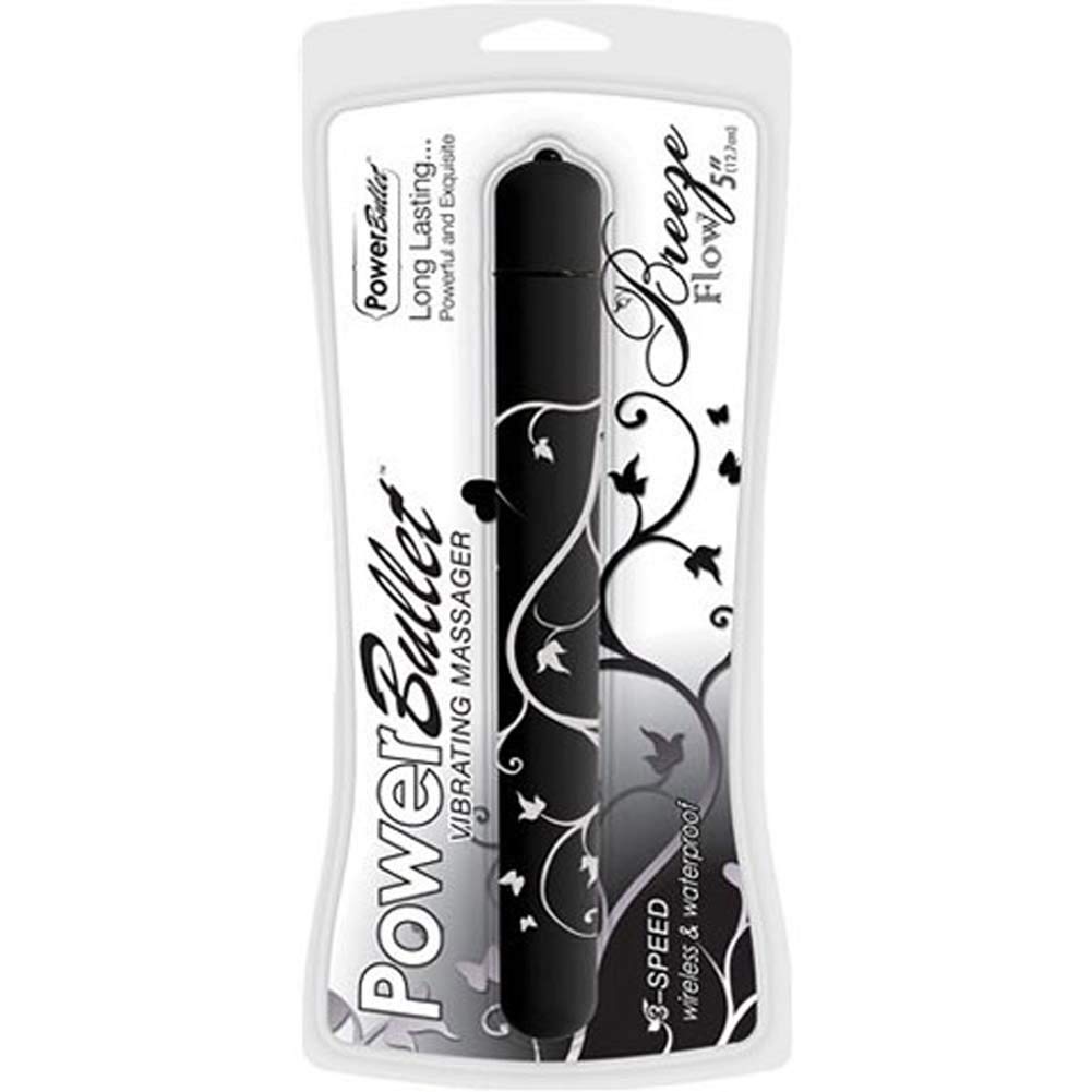 PowerBullet Breeze Flow Waterproof, Black, 5 Inch