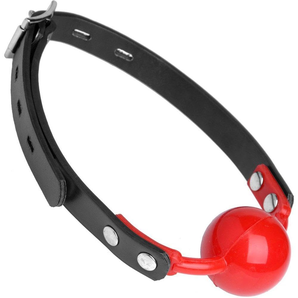 Master Series The Hush Gag Silicone Comfort Ball Gag, Red (Ad685)