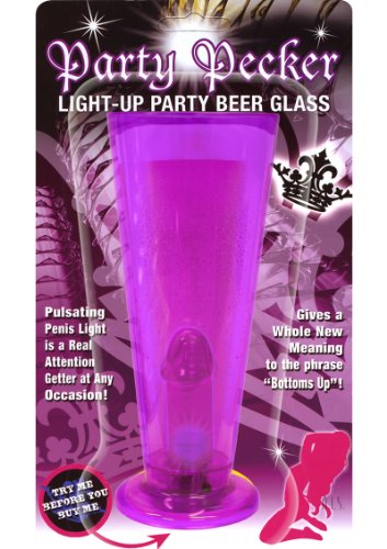Hott Products Beer Glass Light Up, Purple, 5 Ounce
