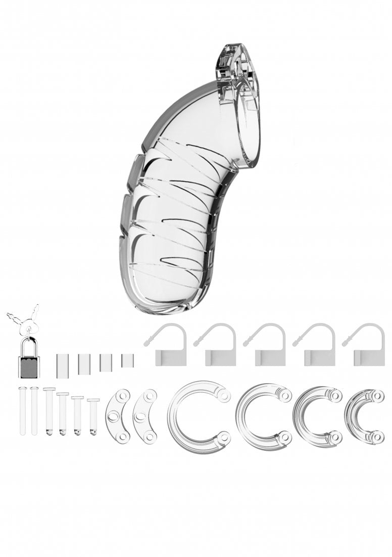 Mancage Chastity 4.5In Transparent Model 04