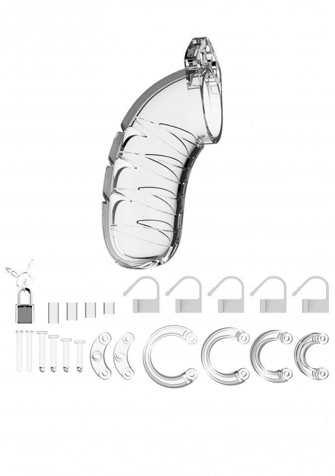 Mancage Chastity 4.5In Transparent Model 04