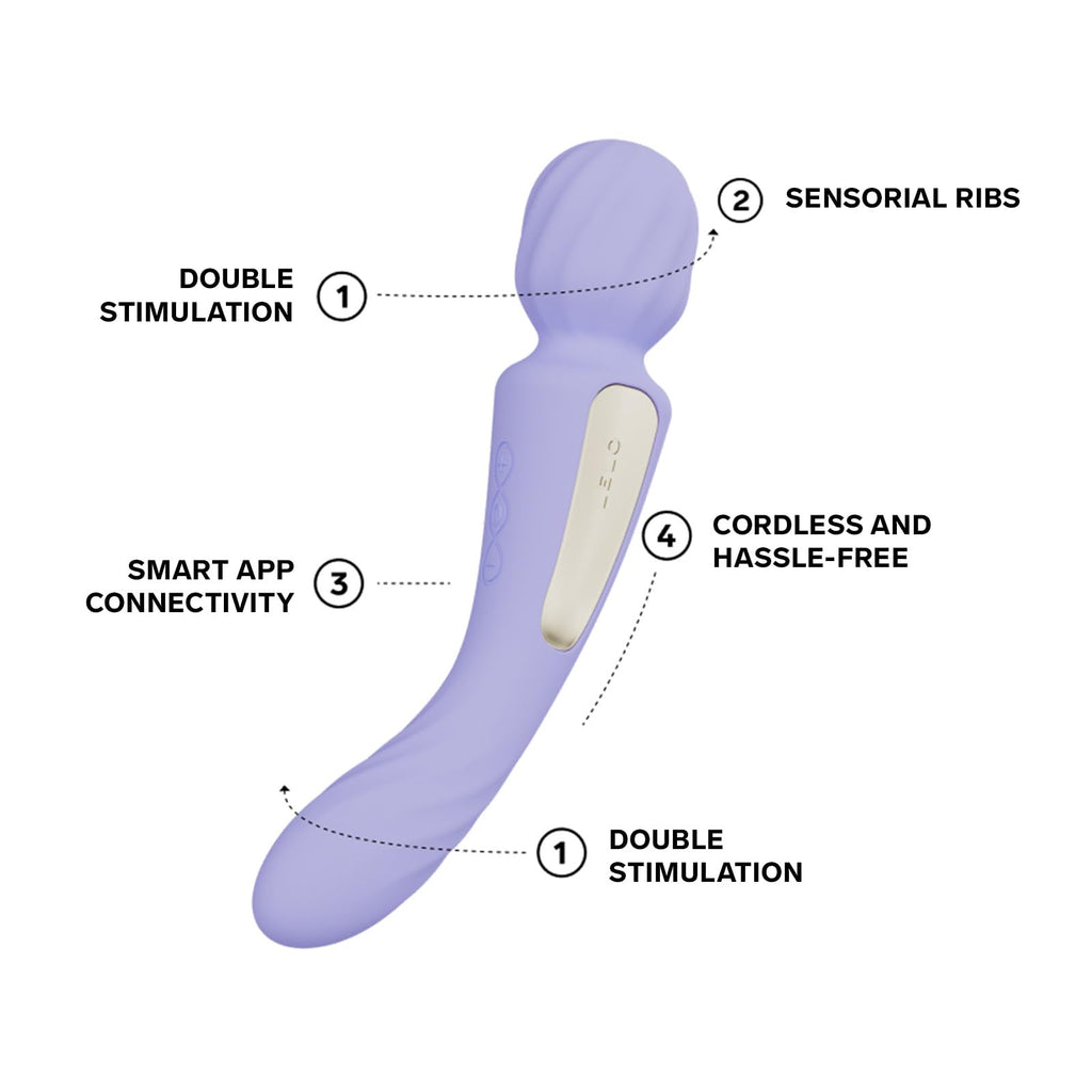 LELO SWITCH Double-Sided Wand Lilac