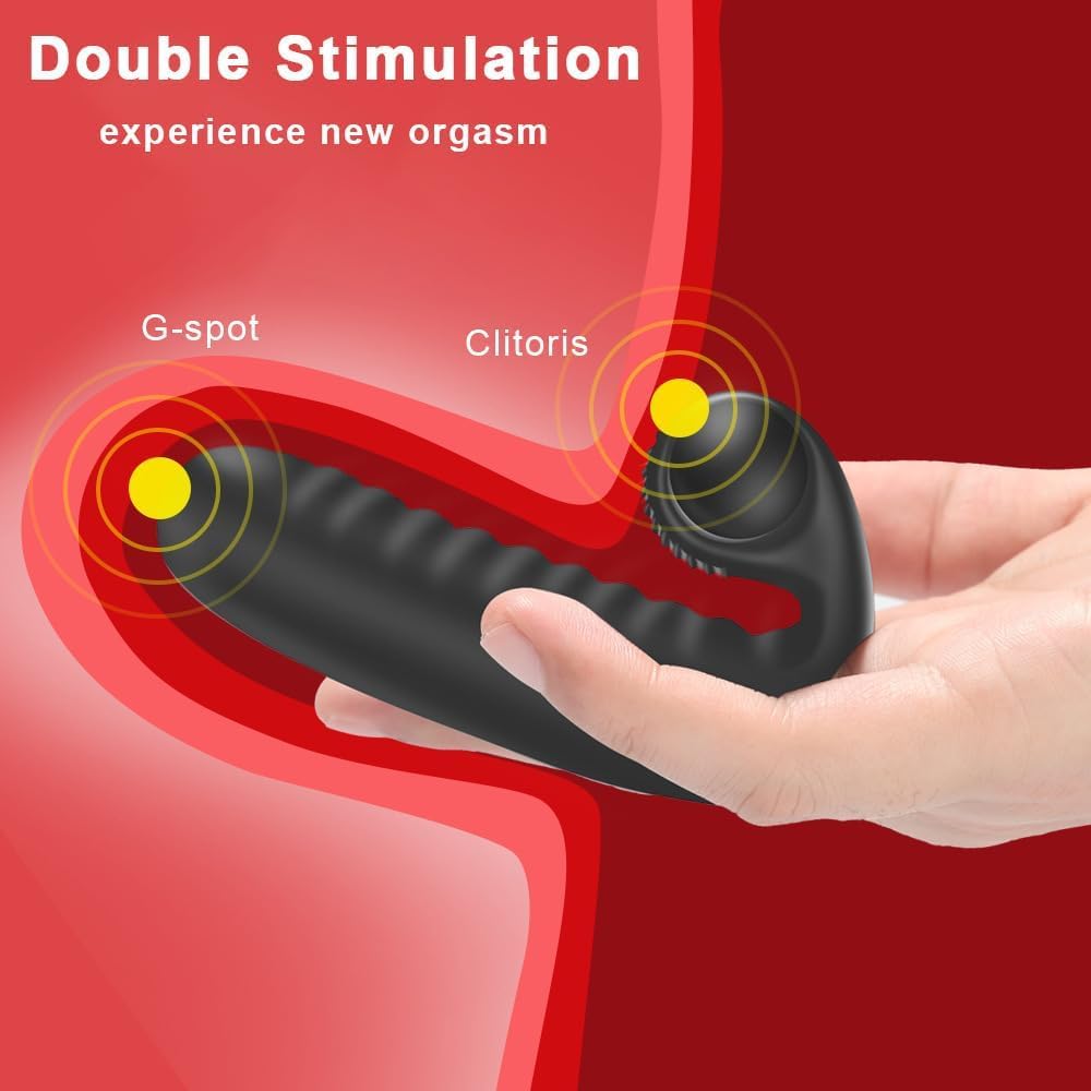 GURIDO Finger Vibrator Adult Sex Toys for Women, Silicone G spot Clitoris Vibrator, Finger Masturbator Vagina Anal Stimulator Se