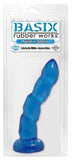 Basix Rubber Works 8-Inch Twist N Shout With Suction Cup Dong, Blue