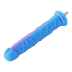 FREDORCH Realistic Monster Silicone Dildo for Sex Machine Vac-U-Lock with Quick Air Connector Device User (Blue, 24.7cm/9..72inc