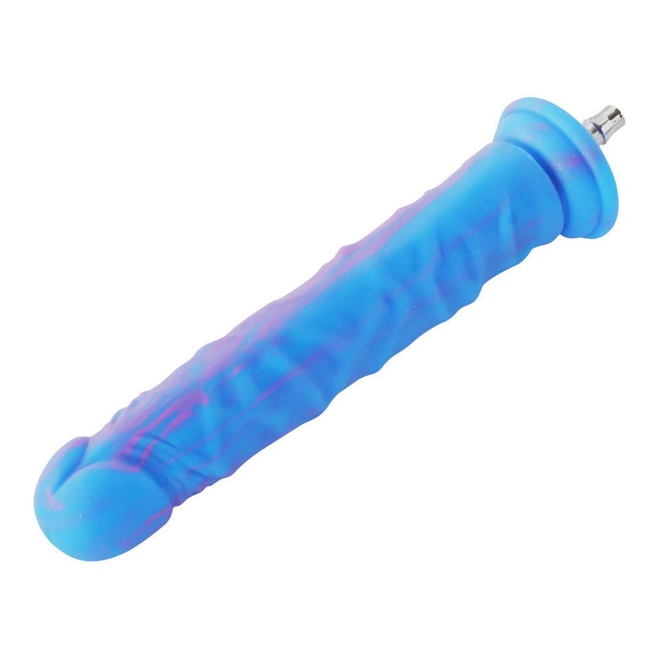 FREDORCH Realistic Monster Silicone Dildo for Sex Machine Vac-U-Lock with Quick Air Connector Device User (Blue, 24.7cm/9..72inc