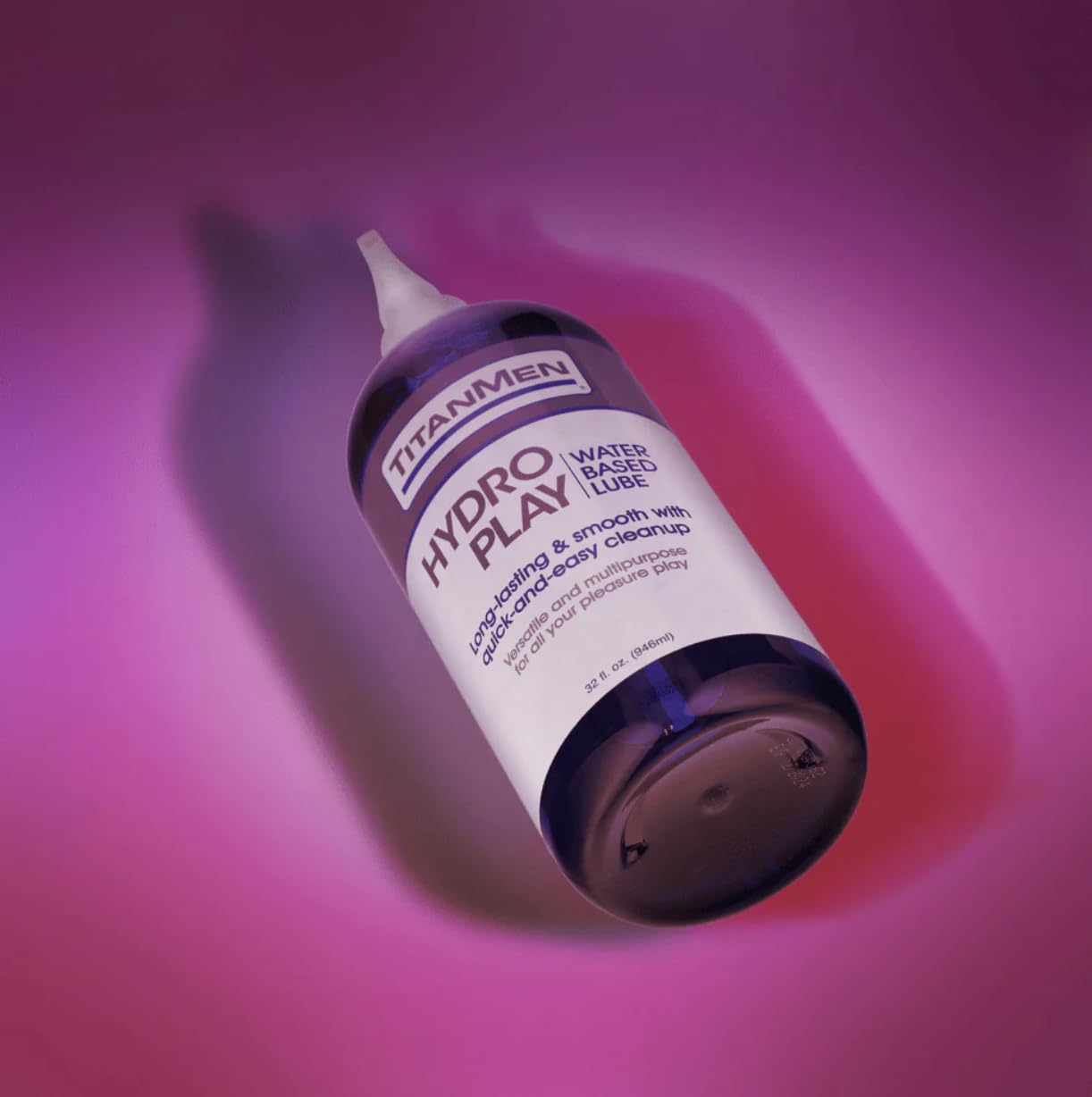 Doc Johnson Titanmen - Hydro Play Water Based Lube - Long Lasting & Smooth With Quick & Easy Clean Up - Versatile And Multi-Purp