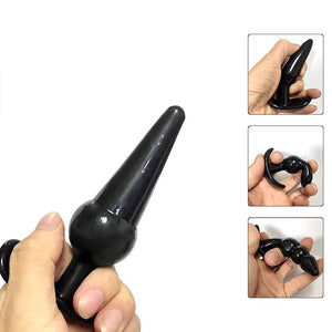 Anal Plug Set 4 PCS Training Kit Butt Plug Anus Stimulation Sex Toys for Men Women(Lube Included)