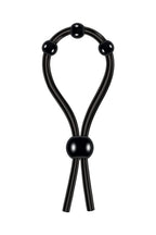 Zero Tolerance Ultimate Adjustable Silicone Lasso Cock Ring With Pleasure Beads, Black