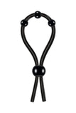 Zero Tolerance Ultimate Adjustable Silicone Lasso Cock Ring With Pleasure Beads, Black