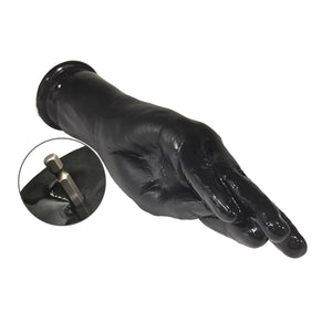 Realistic Hand Dildo with Electric Drill Adapter Black Forearm Dildo Anal Butt Plug Anal & Vaginal Masturbation Adult Sex Toy(M)