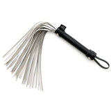 Fifty Shades of Grey Please Sir Flogger  15 Inch Mini Metallic Faux Leather Flogger  Easy Grip Handle for Spanking  BlackSil