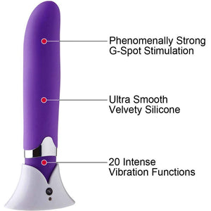 Nu Sensuelle Curve 20 Function Vibrator, Purple
