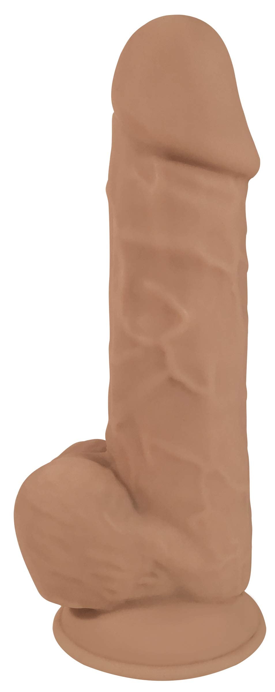 Curve Novelties Fleshstixxx 8In Silicone Dildo Wballs - Latte