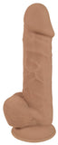 Curve Novelties Fleshstixxx 8In Silicone Dildo Wballs - Latte