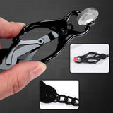 Nipple Clamps with Chain Necklace Non Piercing BDSM Bondage Restrain Leather Collar Nipple Clamps Sex Pleasure Women Adjustable