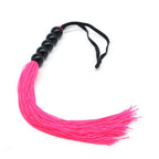 Rubber Sex Flogger Whip - SMspade Beginners Super Soft 15 Inch Flogger Whip for Sex Adult (Pink)
