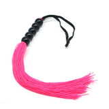 Rubber Sex Flogger Whip - SMspade Beginners Super Soft 15 Inch Flogger Whip for Sex Adult (Pink)